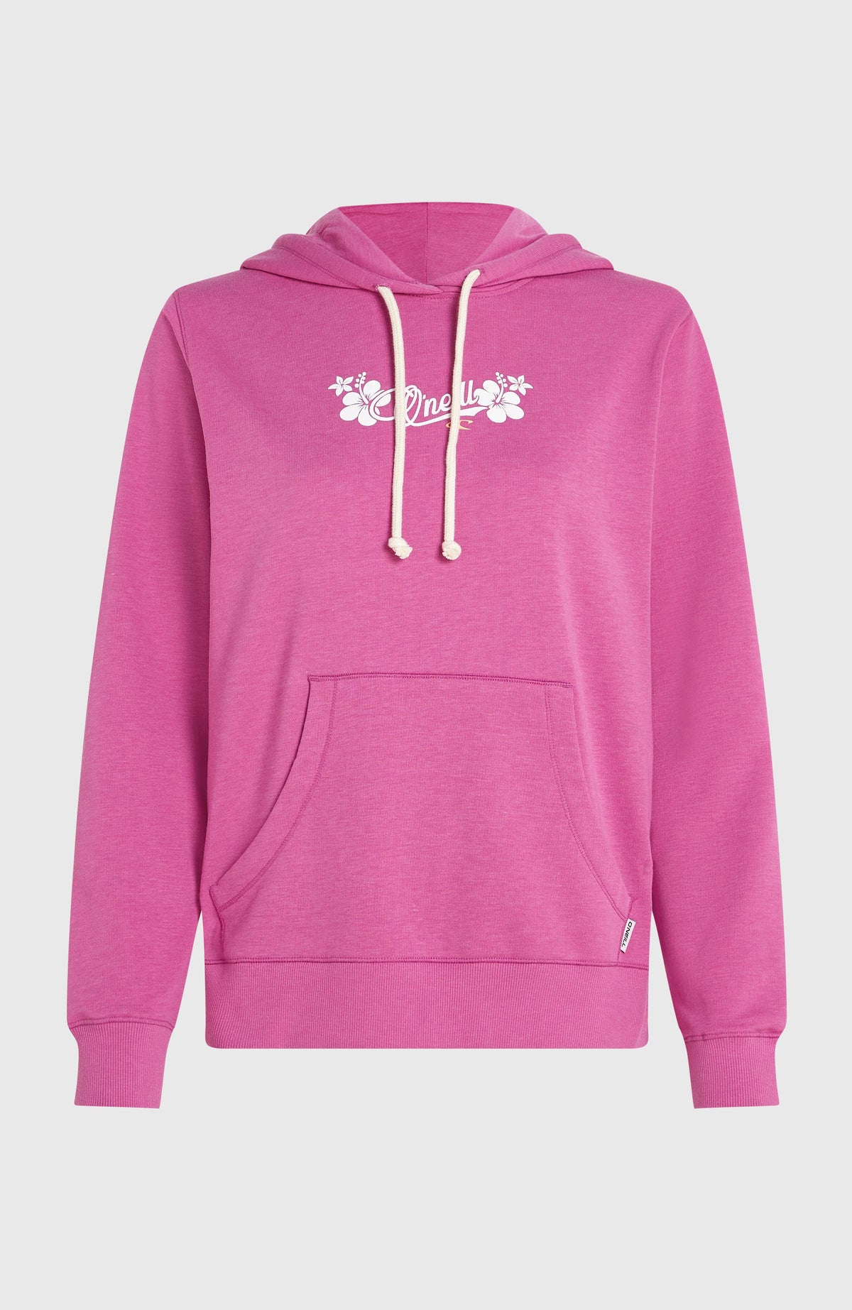 Sweat à capuche Essentials Script | Electric Fuschia