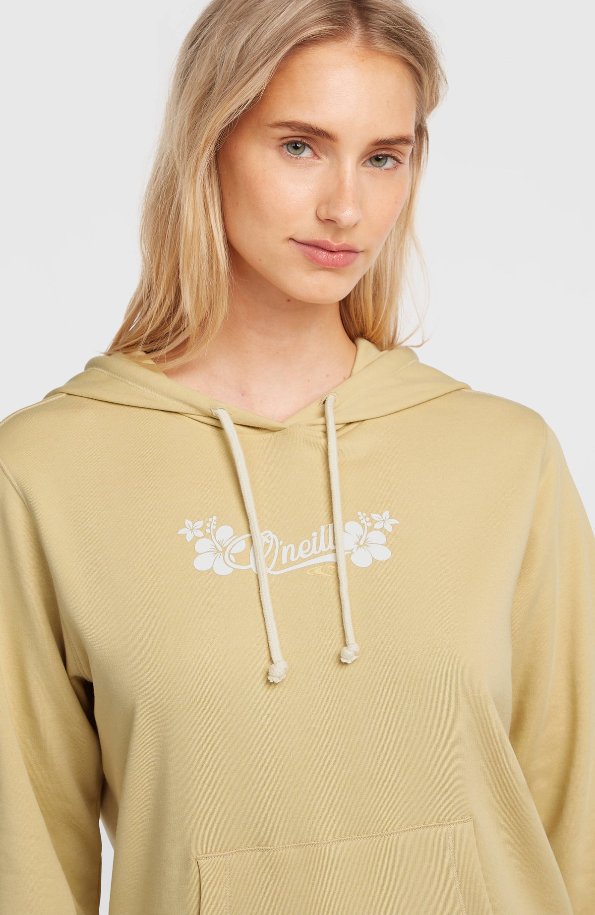 Sweat à capuche Essentials Script | Cocoa Sand