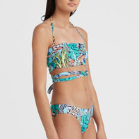 Ensemble de bikini bandeau Jen - Maoi | Blue Comic Seaweed