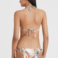 Ensemble bikini triangle Capri - Bondey | White Tropical Flower