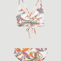 Ensemble de bikini brassière Baay - Maoi | White Tropical Flower