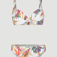 Ensemble de bikini à armature Julia Wb - Rita | White Tropical Flower