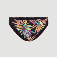 Bas de bikini Rita | Black Tropical Flower