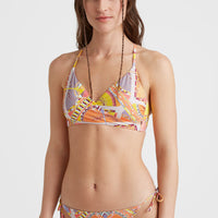 Top de bikini brassière Baay | Yellow Scarf Print