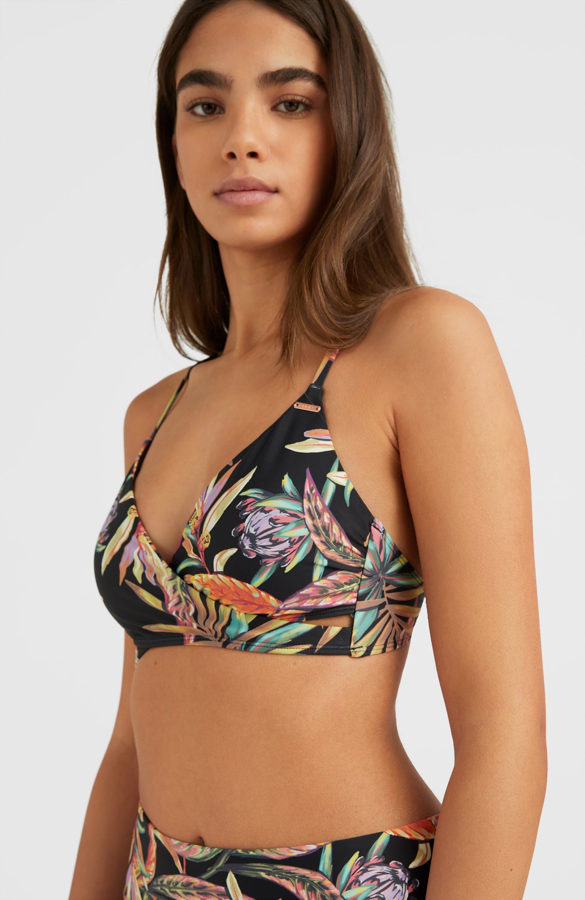 Top de bikini brassière Baay  Black Tropical Flower – O'Neill