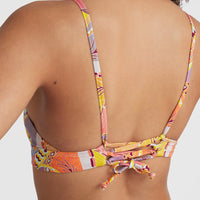 Haut de bikini brassière Wave | Yellow Scarf Print