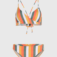 Ensemble de bikinis Baay Maoi | Orange Multistripe