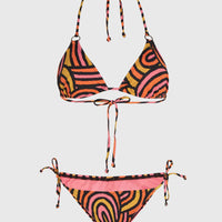 Ensemble de bikinis Capri - Bondey | Orange Rainbow Stripe