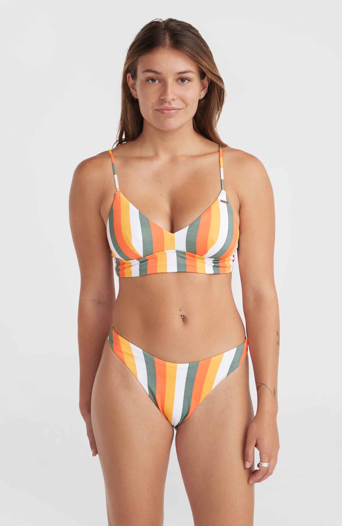 Ensemble de bikinis Wave Skye | Orange Multistripe