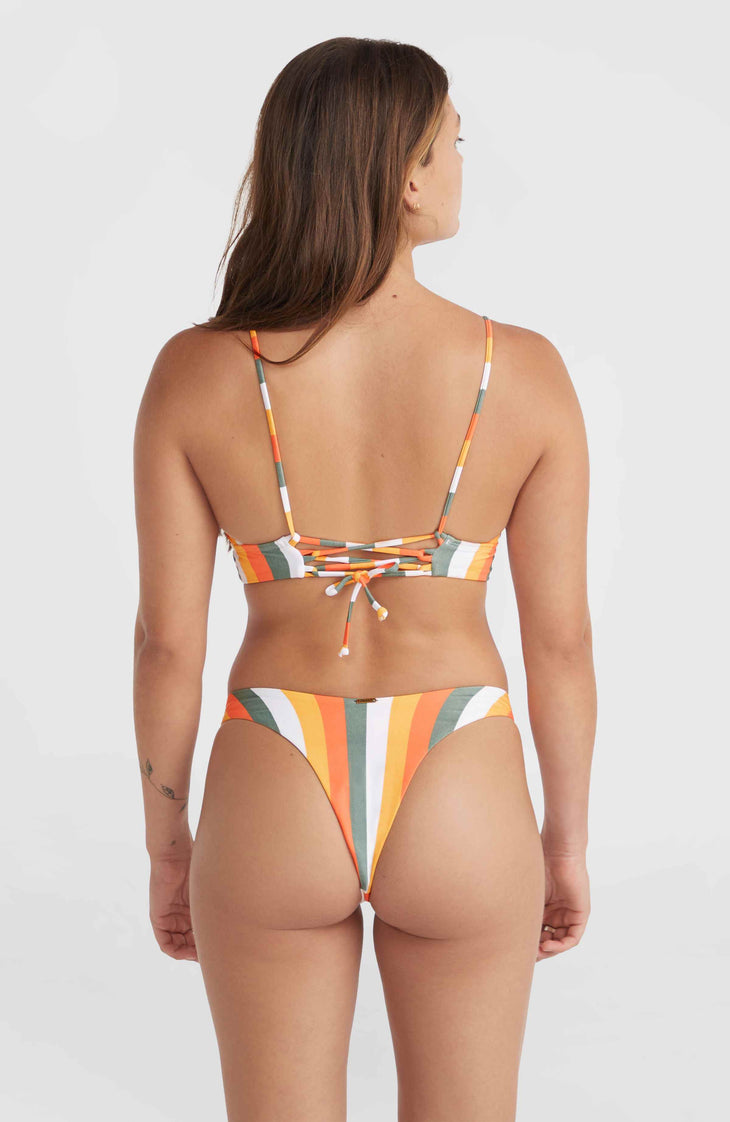 Ensemble de bikinis Wave Skye | Orange Multistripe