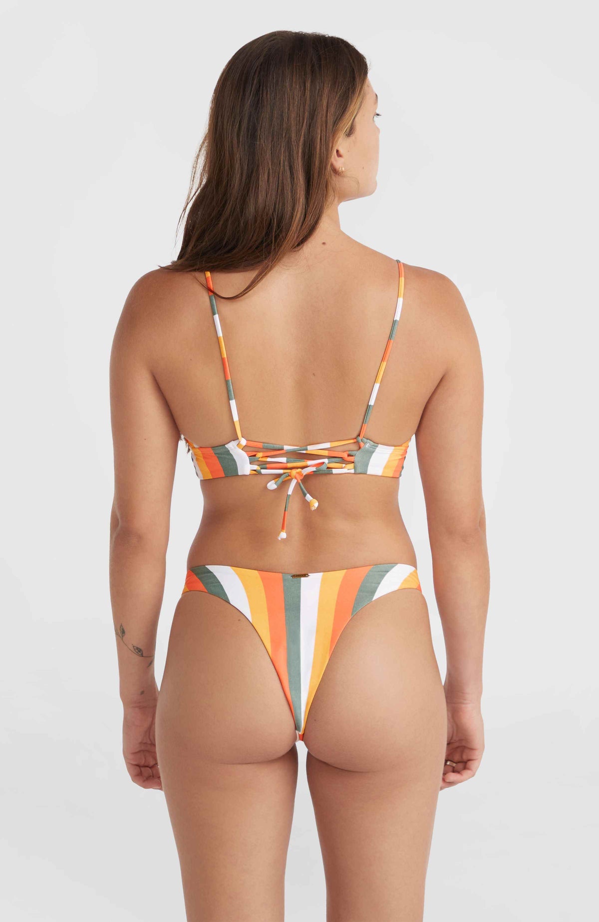 Ensemble de bikinis Wave Skye | Orange Multistripe