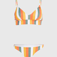 Ensemble de bikinis Wave Skye | Orange Multistripe