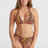 Ensemble de bikinis Marga Rita | Orange Rainbow Stripe