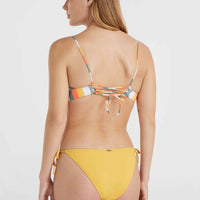 Haut de bikini Wave Crop | Orange Multistripe