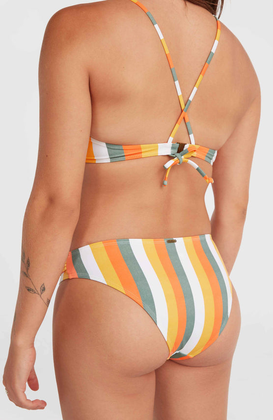 Bas de bikini Cruz | Orange Multistripe