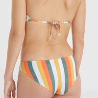 Bas de bikini Maoi | Orange Multistripe