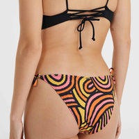 Bas de bikini Bondey | Orange Rainbow Stripe