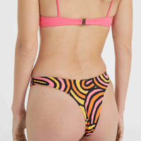 Bas de bikini Skye | Orange Rainbow Stripe