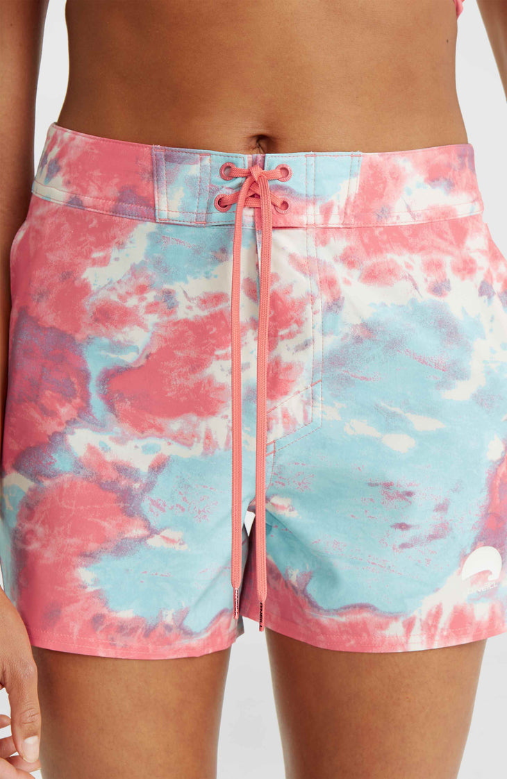 Boardshort Women of the Wave 14 | Pink Ice Cube Tie Dye
