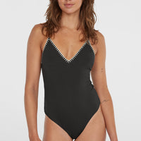 Maillot une pièce Saltwater Jaida Crochet | Black Out