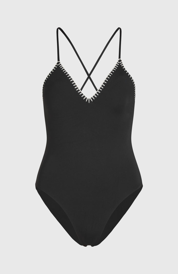 Maillot une pièce Saltwater Jaida Crochet | Black Out