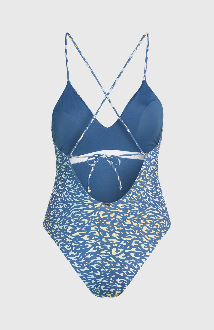 Maillot une pièce Jaida | Yellow Animal Blur