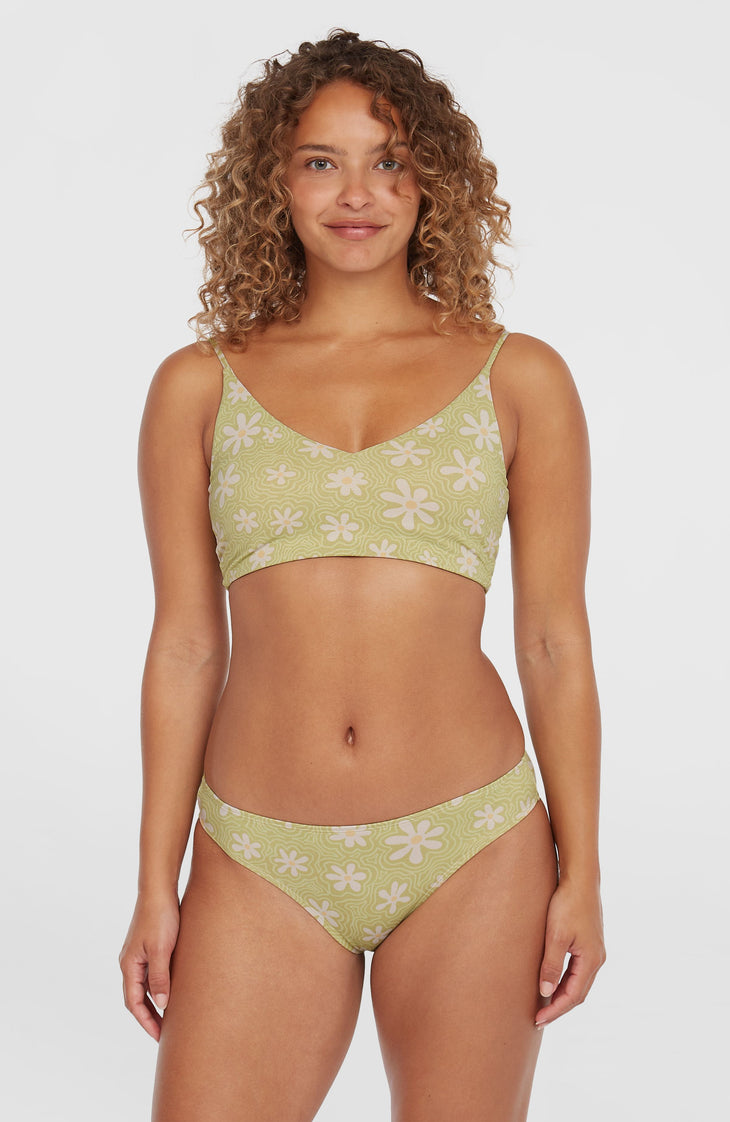 Ensemble de bikinis Beach Vintage Midles Rita | Green Daisyline