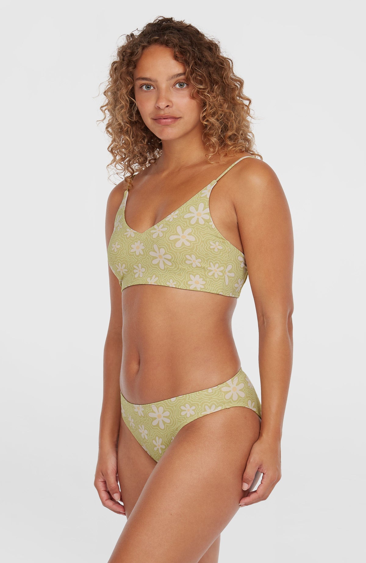 Ensemble de bikinis Beach Vintage Midles Rita | Green Daisyline