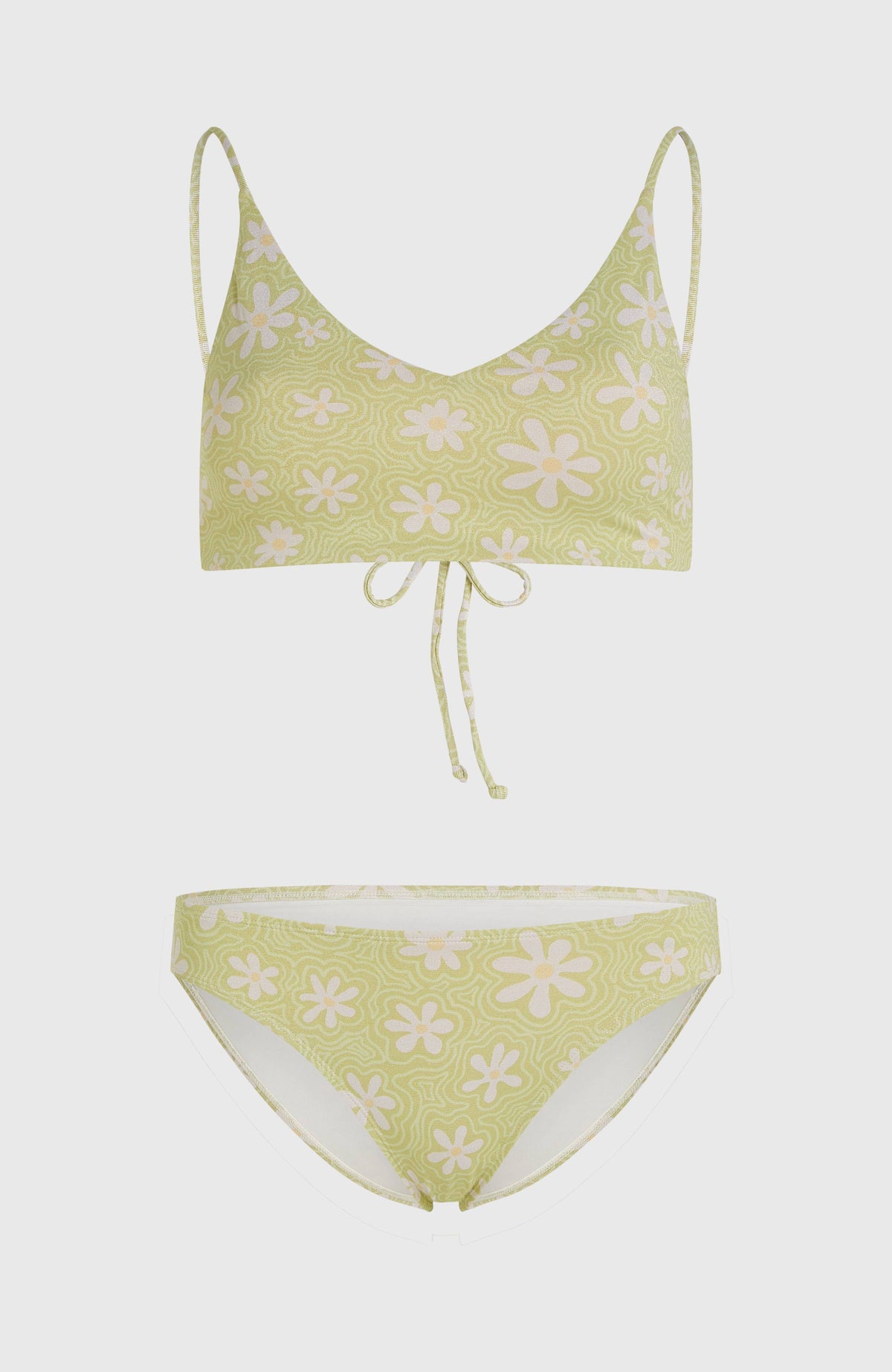 Ensemble de bikinis Beach Vintage Midles Rita | Green Daisyline