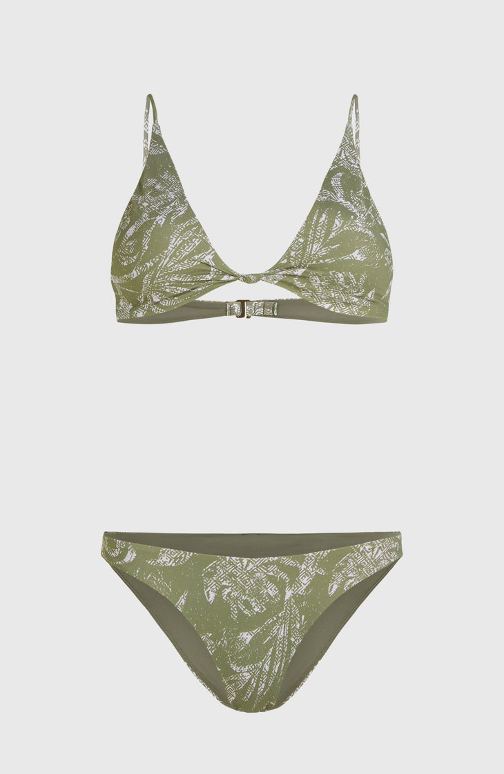 Ensemble de bikinis Pismo Flamenco | Green Textured Jungle