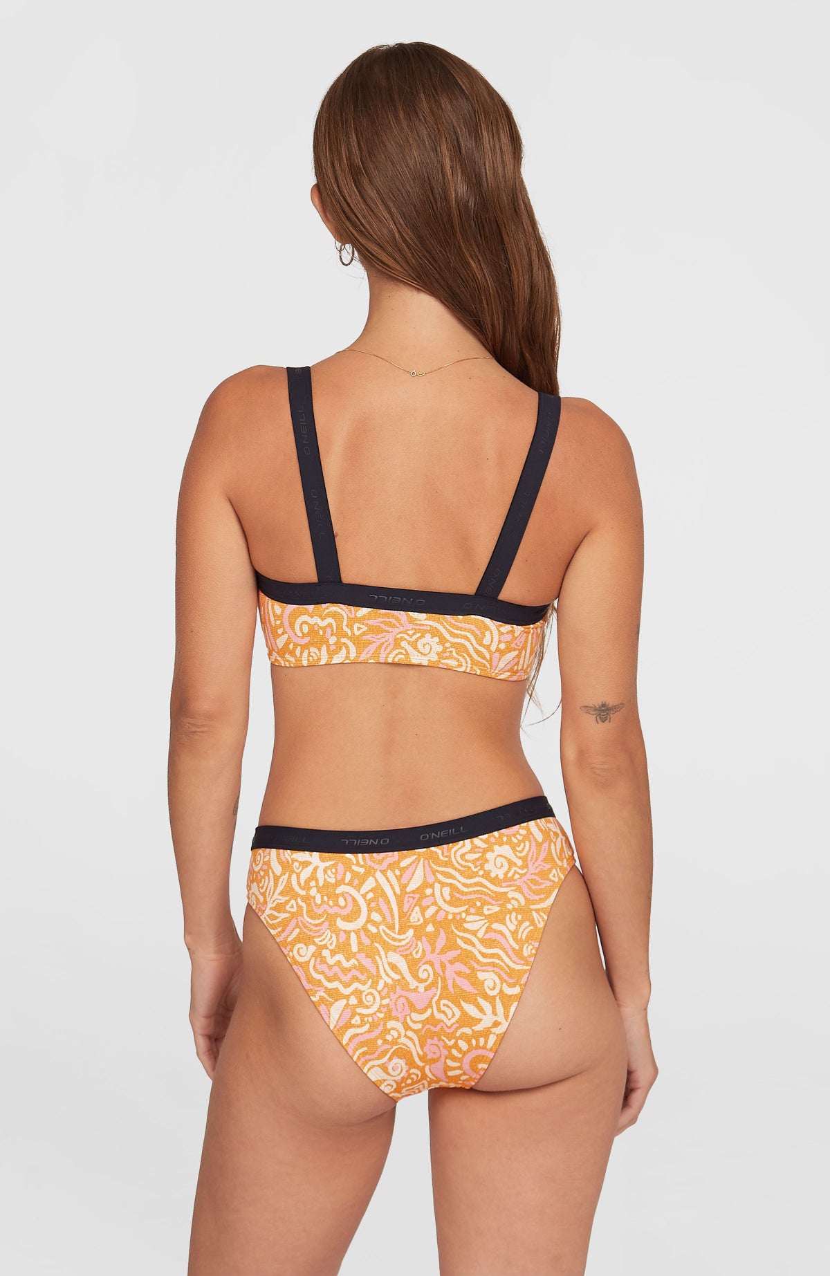 Ensemble de bikinis Sport | Orange Abstract Wave