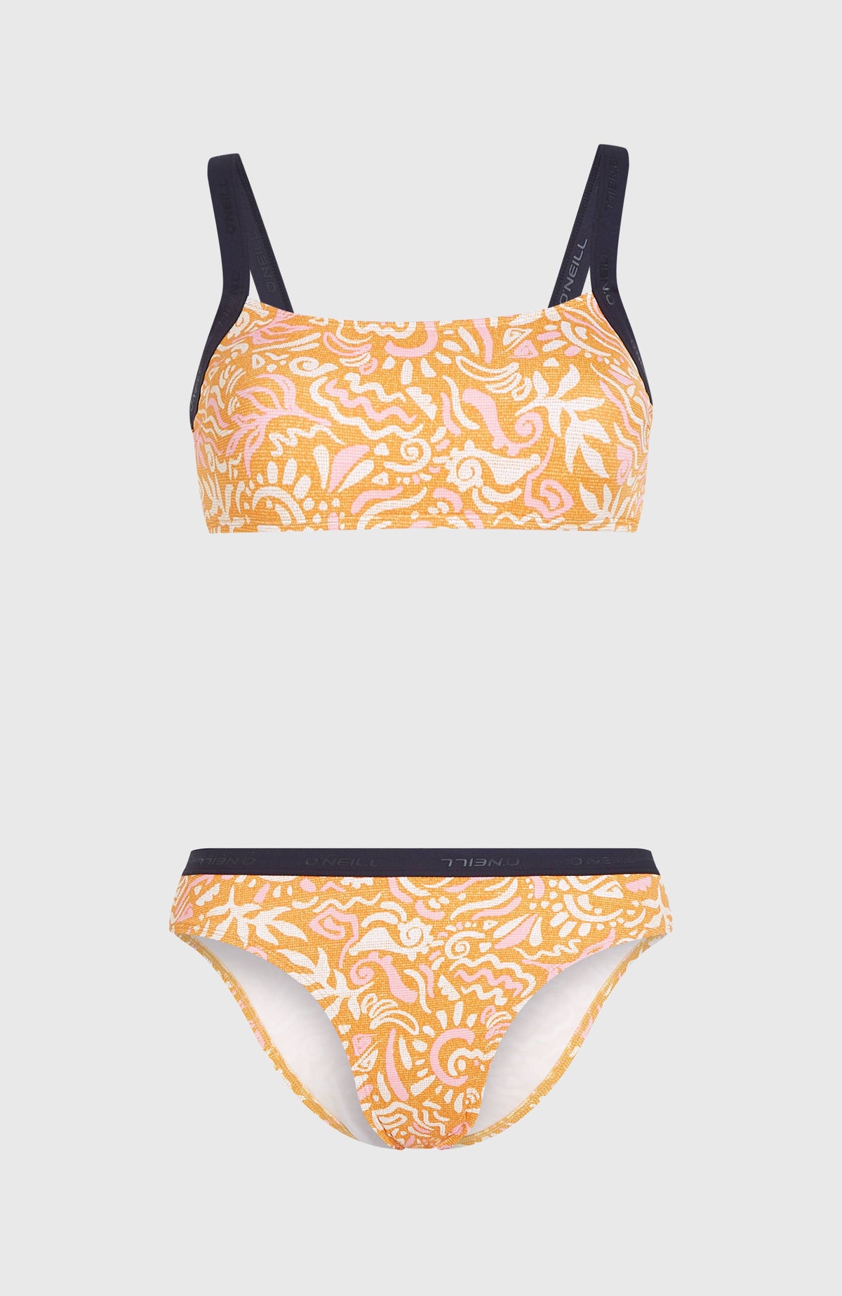 Ensemble de bikinis Sport | Orange Abstract Wave