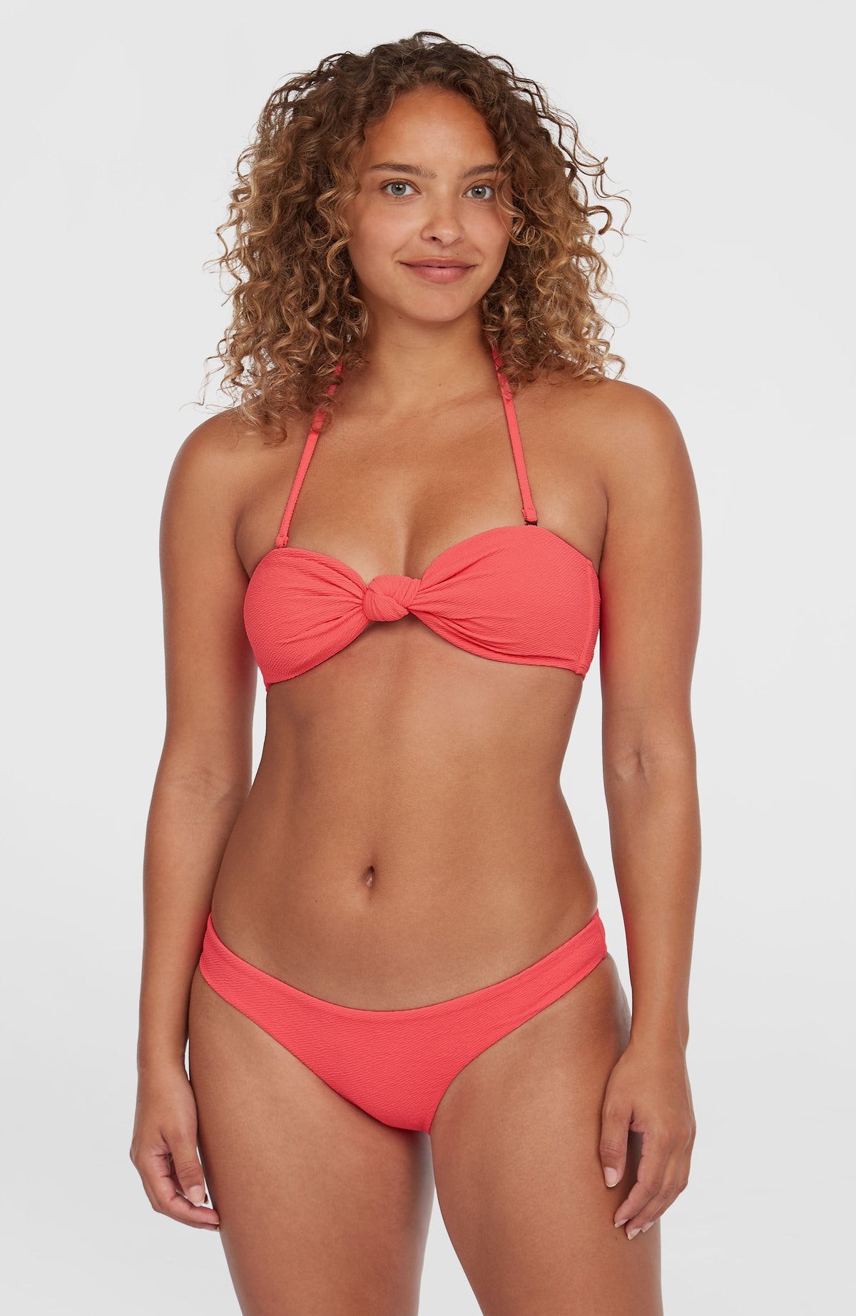 Ensemble de bikinis Knot Bandeau Matira | Pink Flamingo