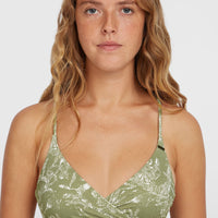 Haut de bikini Baay | Green Textured Jungle