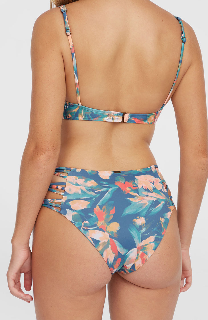 Bas de bikini avec bandes Boulders | Blue Painted Tropics
