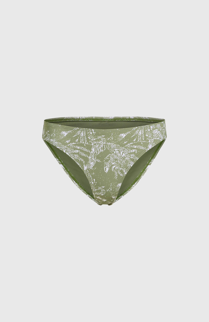 Bas de bikini Rita | Green Textured Jungle