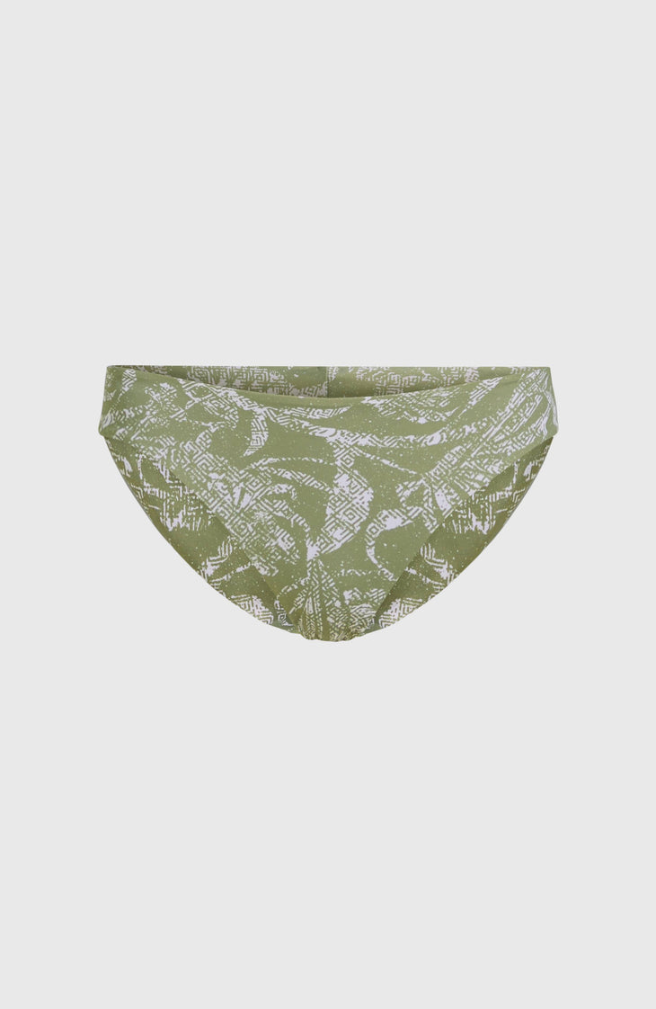Bas de bikini Maoi | Green Textured Jungle