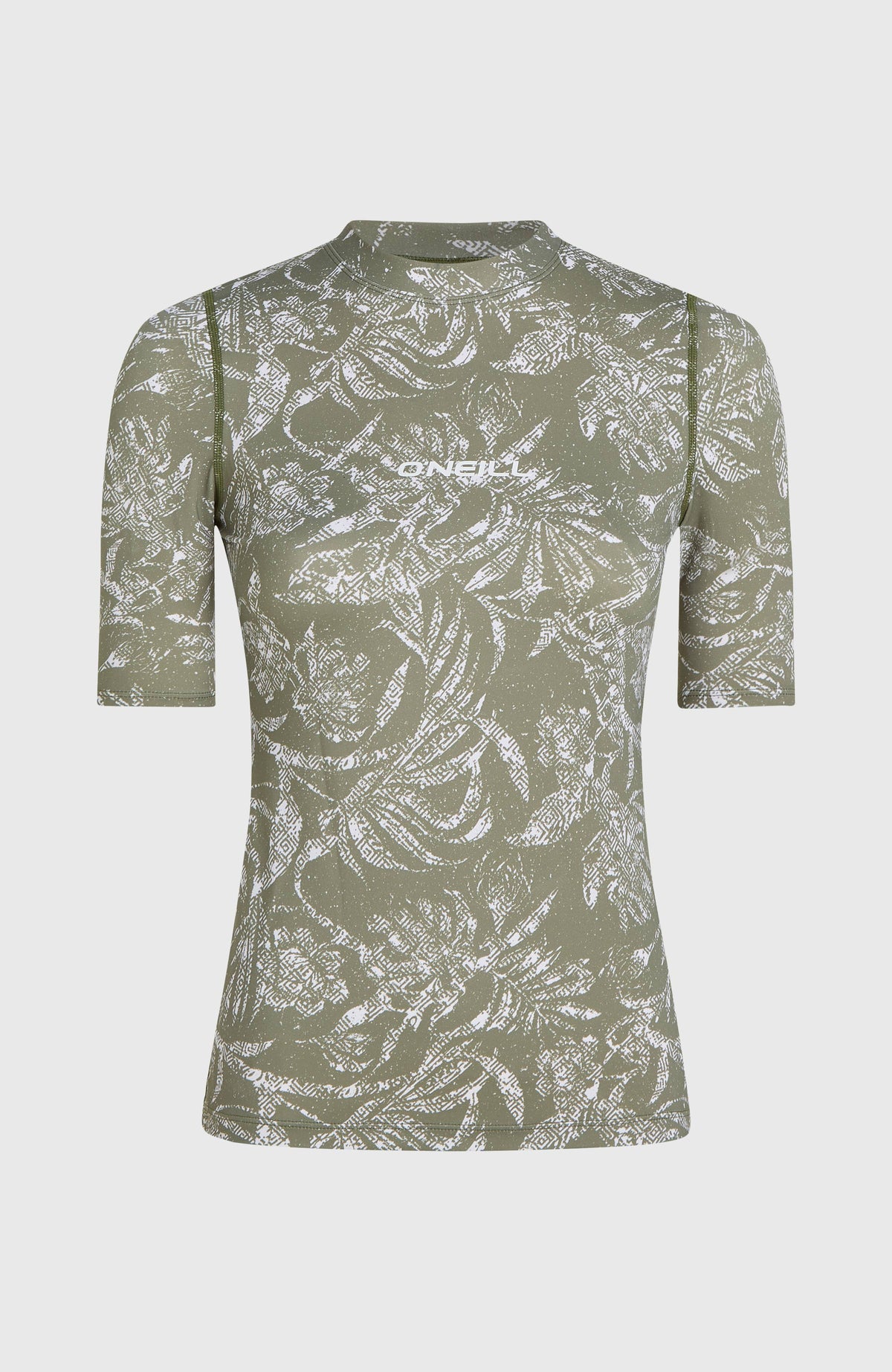 Lycra à manches courtes Essentials | Green Textured Jungle
