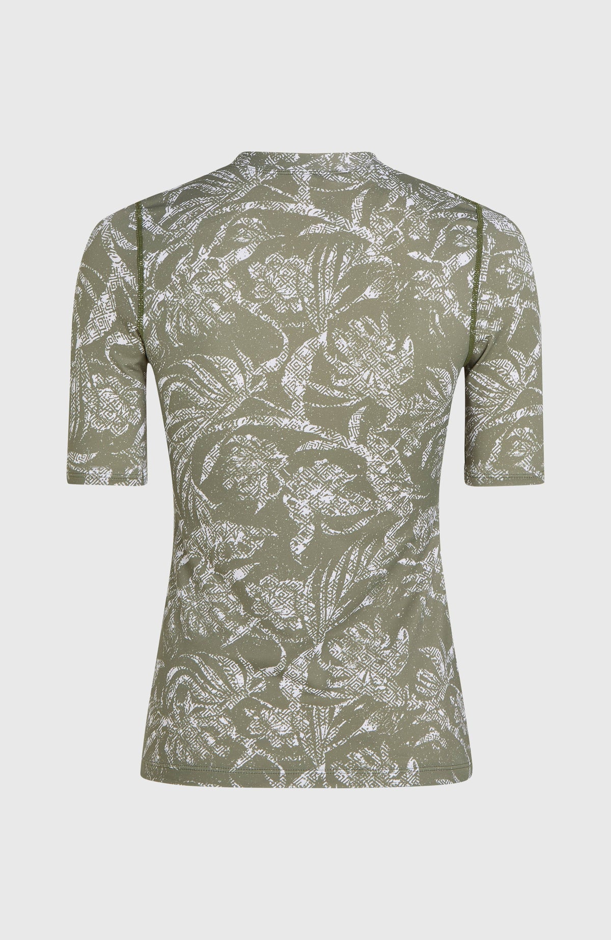 Lycra à manches courtes Essentials | Green Textured Jungle