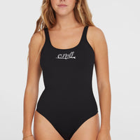 Maillot une pièce Essentials Script | Black Out