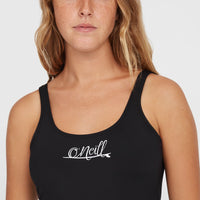 Maillot une pièce Essentials Script | Black Out