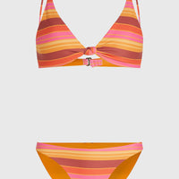 Ensemble de bikinis O'Riginals Pismo Flamenco | Orange Sunny Stripe