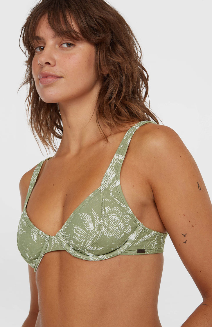 Ensemble de bikinis Saltwater Elsie Rita | Green Textured Jungle