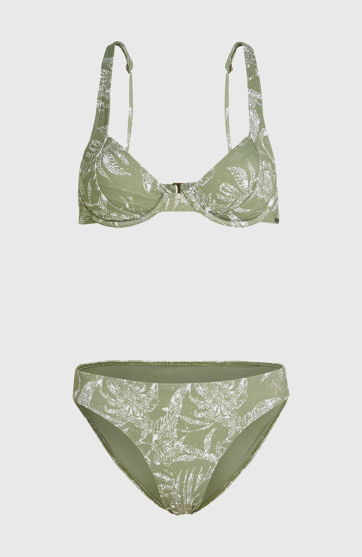 Ensemble de bikinis Saltwater Elsie Rita | Green Textured Jungle