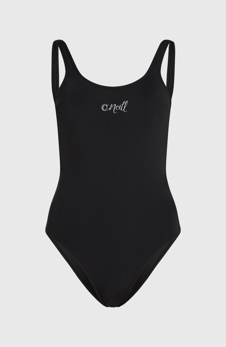 Maillot une pièce Essentials Script | Black Out