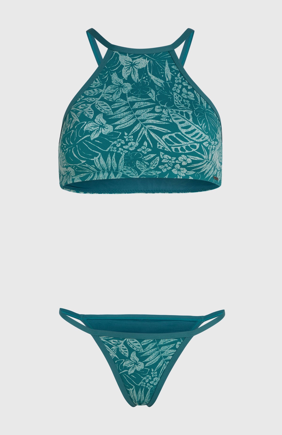 Ensemble de bikinis à col haut | Green Island Sky