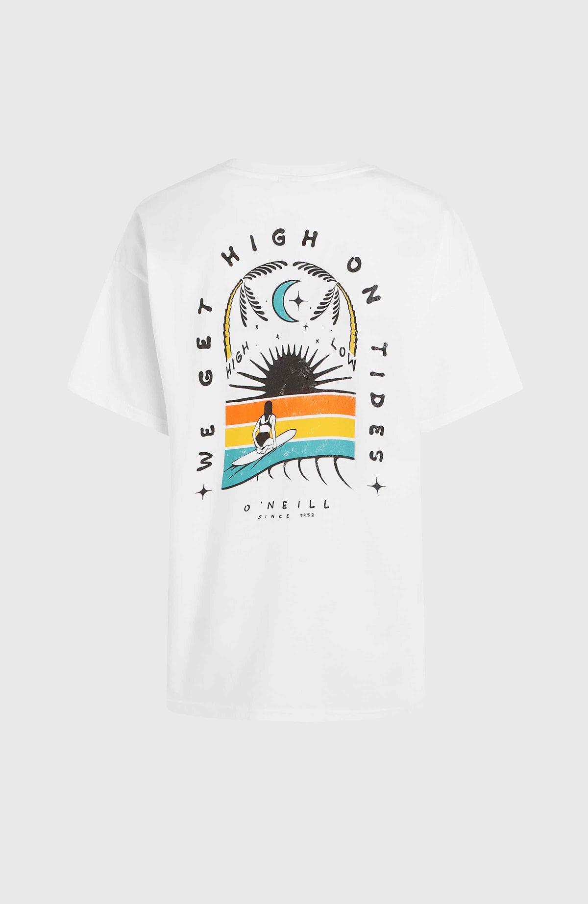 T-shirt O'Neill Beach Vintage High On Tides | Snow White
