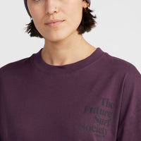 T-shirt Future Surf Society | Aubergine