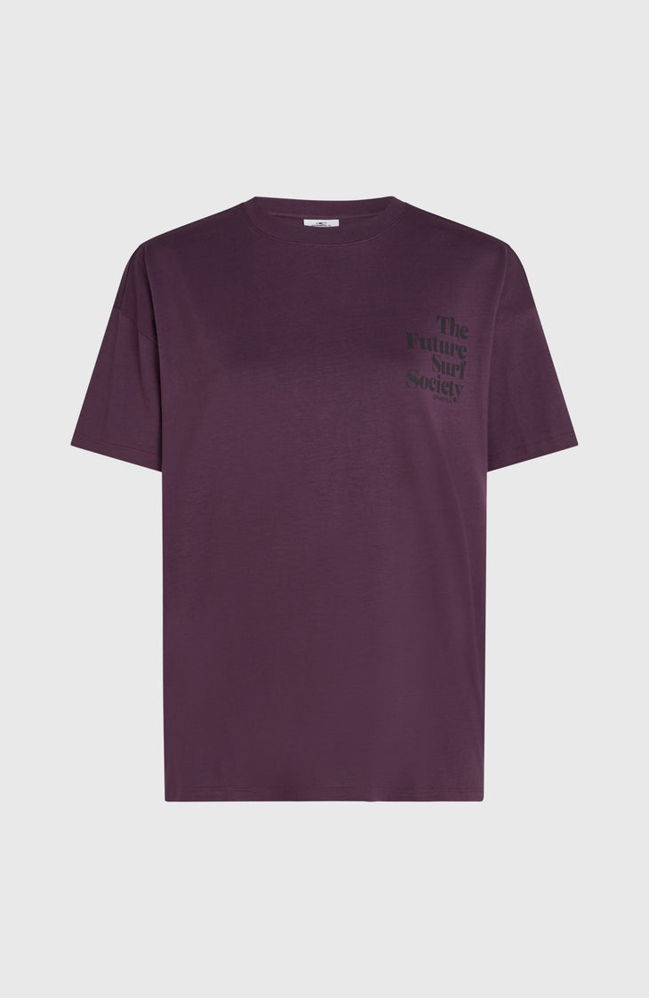 T-shirt Future Surf Society | Aubergine