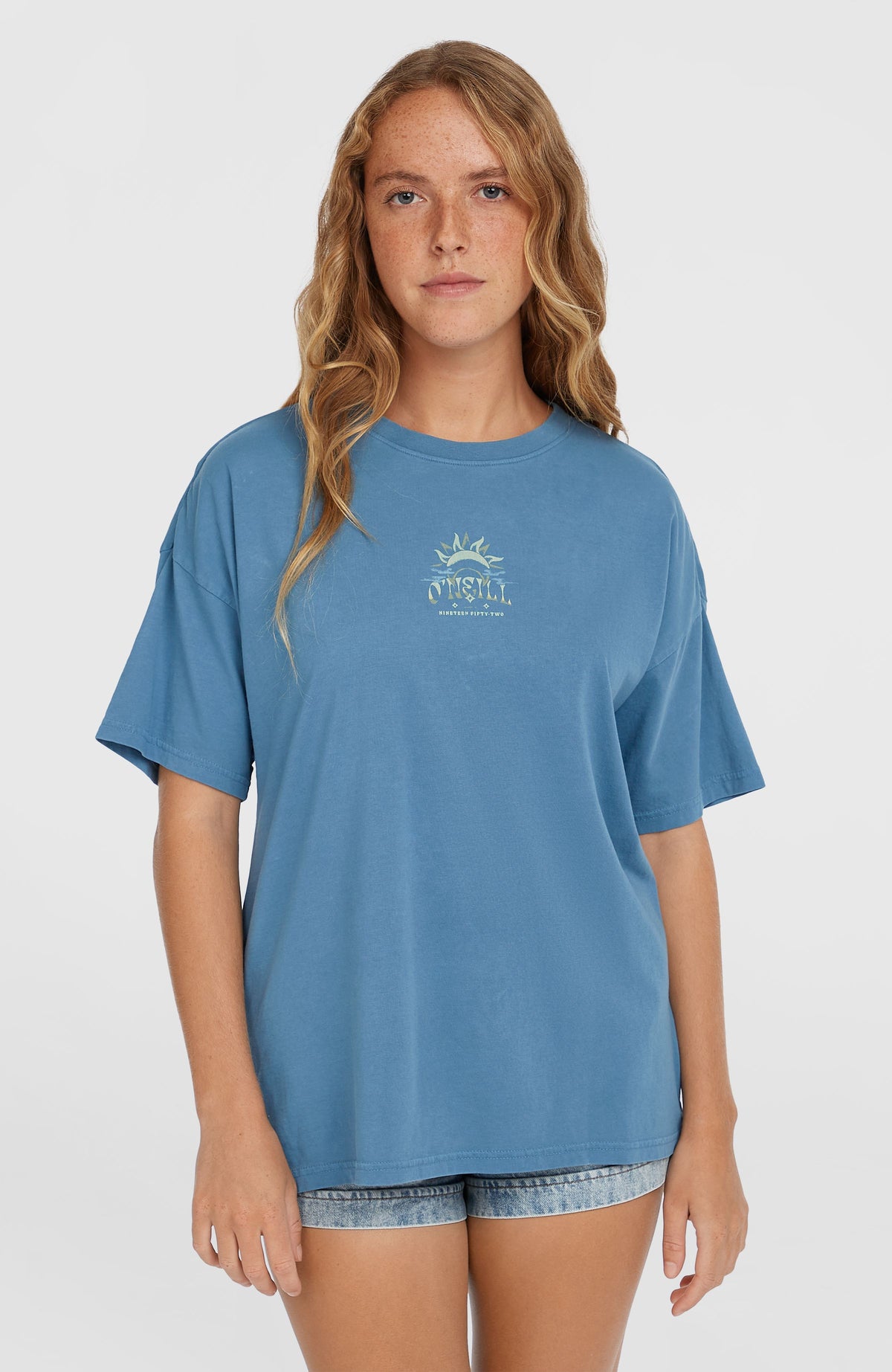 T-shirt Beach Vintage | Copen Blue